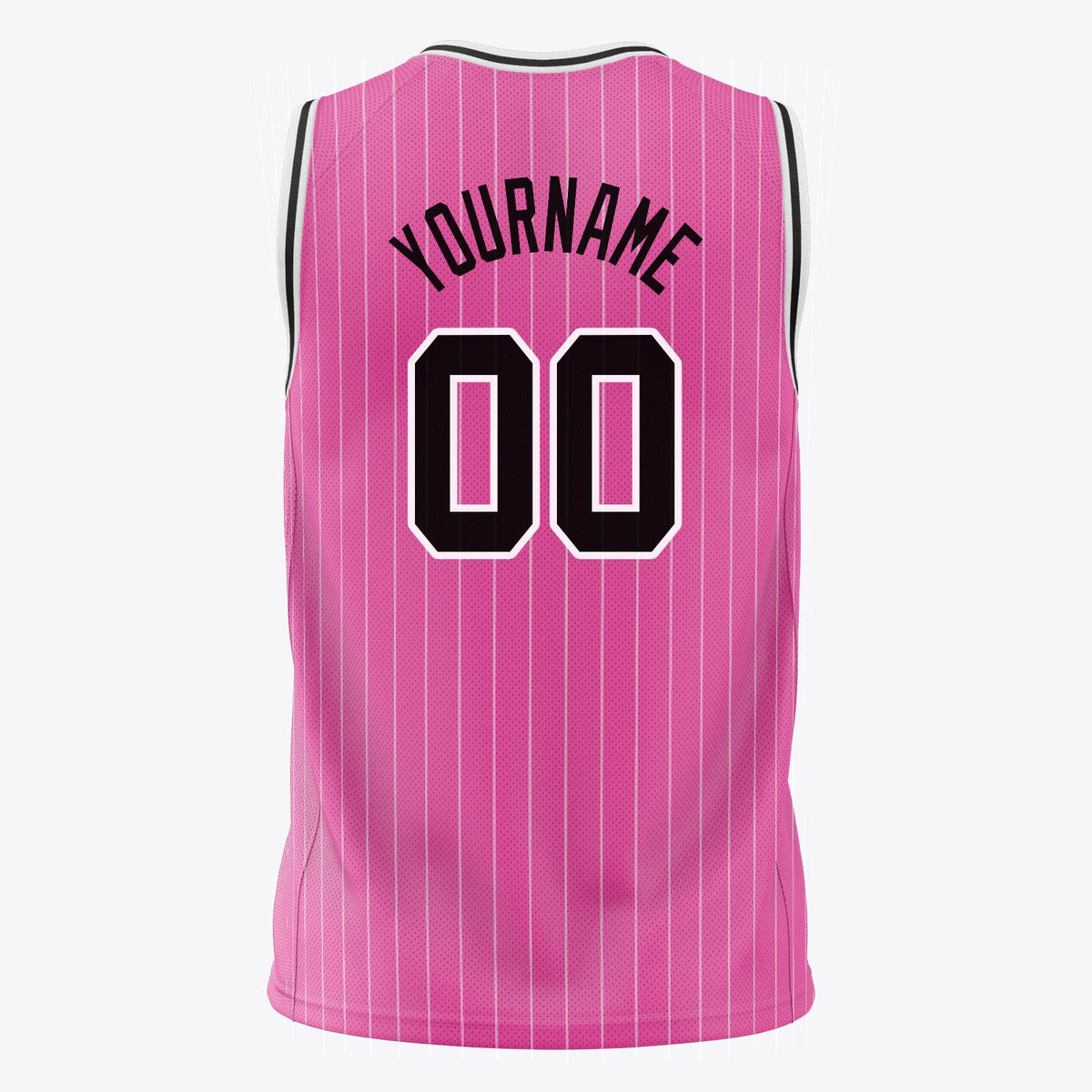 Rose Pinstripe Basketball Jersey