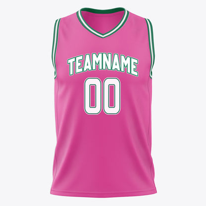 Courtline Pink Basketball Jersey