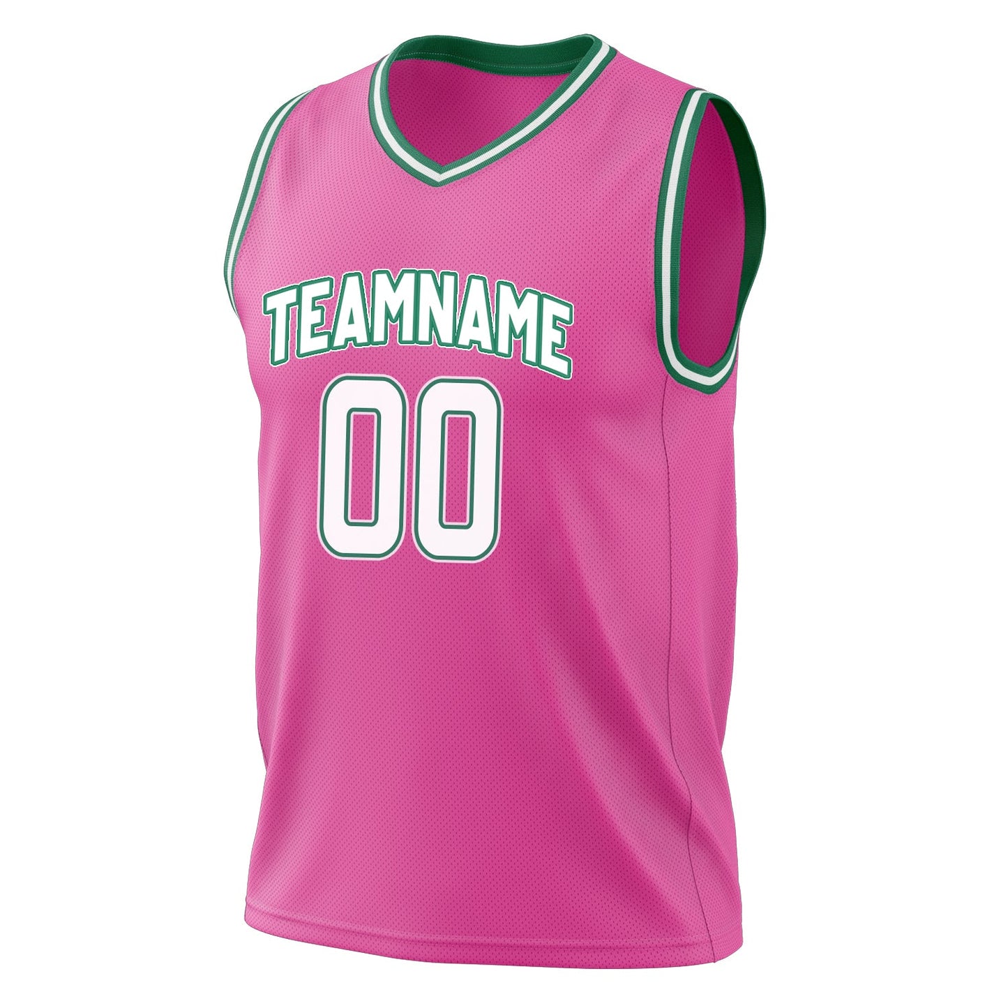 Courtline Pink Basketball Jersey