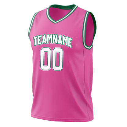 Courtline Pink Basketball Jersey
