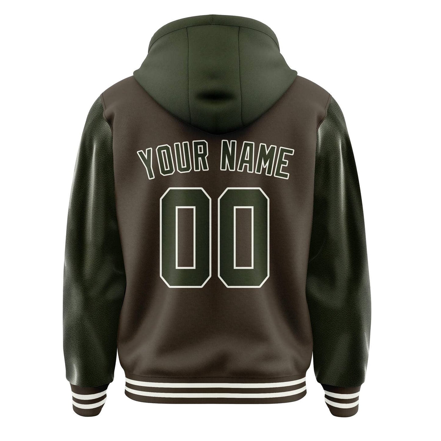Brown & Olive Varsity Jacket
