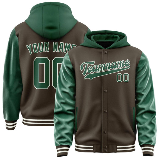 Brown & Green Stadium Jacket