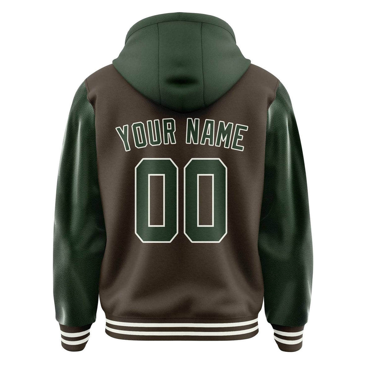 Brown & Dark Green Crest Jacket