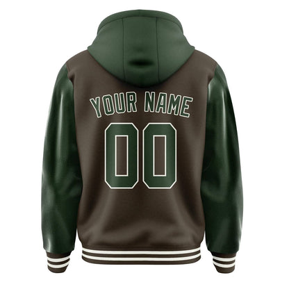 Brown & Dark Green Crest Jacket