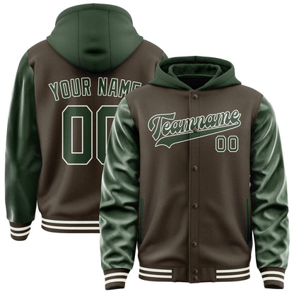Brown & Dark Green Crest Jacket
