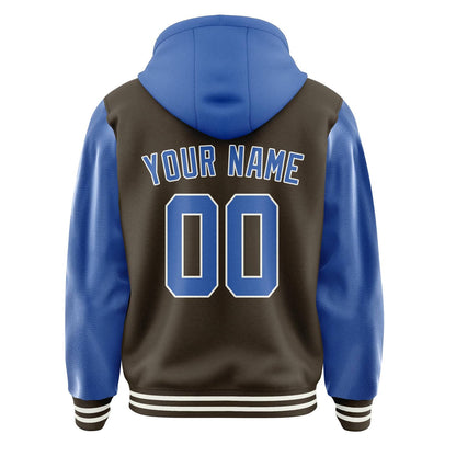Brown & Sky Blue Rally Jacket