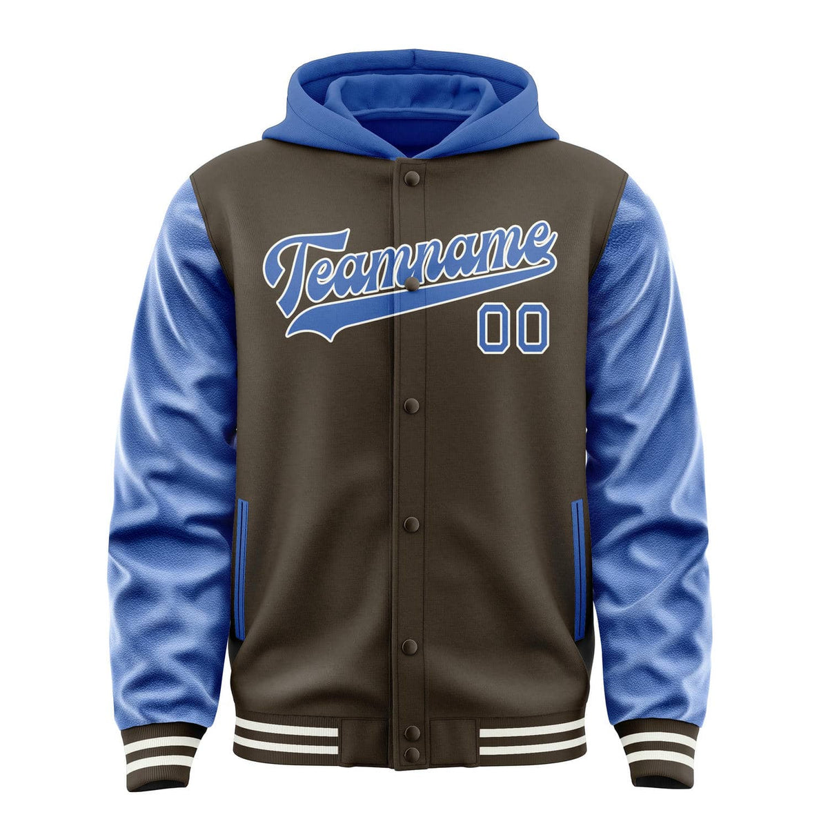 Brown & Sky Blue Rally Jacket