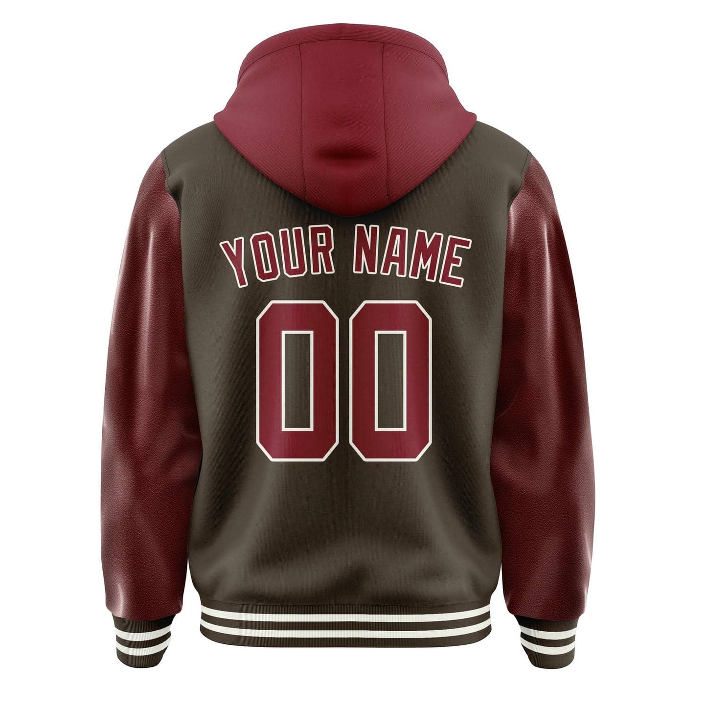 Brown & Crimson Red Field Jacket
