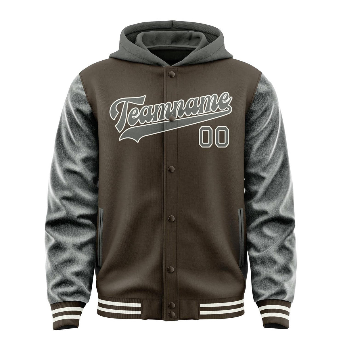 Brown & Dark Grey North Jacket
