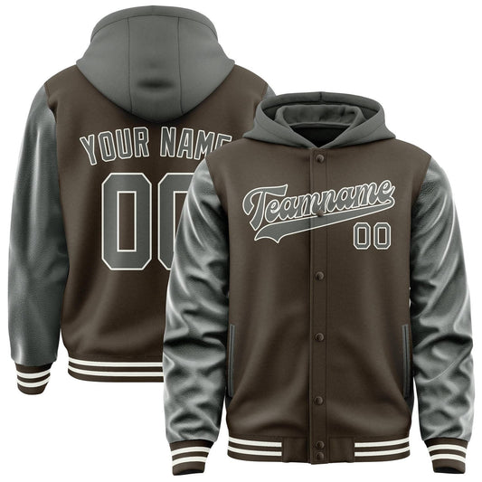 Brown & Dark Grey North Jacket