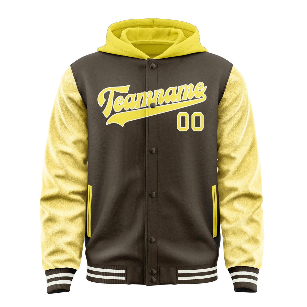 Brown & Light Yellow Sideline Jacket