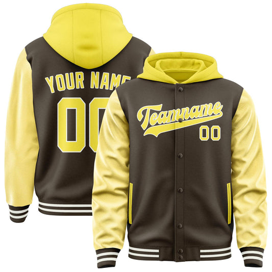 Brown & Light Yellow Sideline Jacket