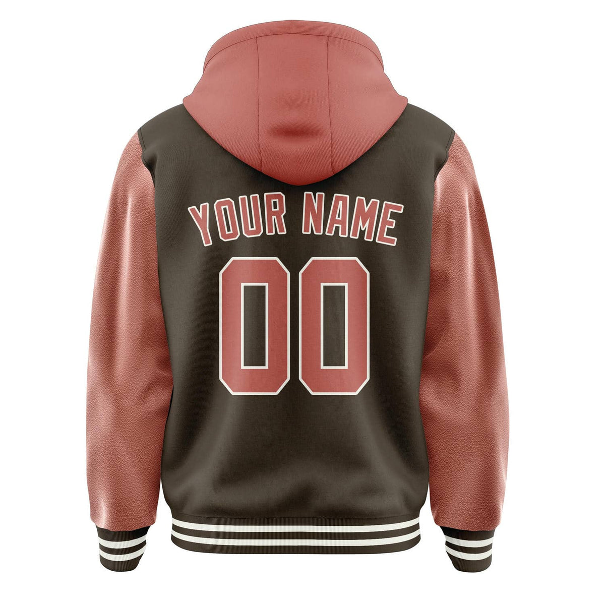 Brown & Copper Rose Stadium Jacket