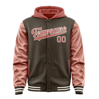 Brown & Copper Rose Stadium Jacket