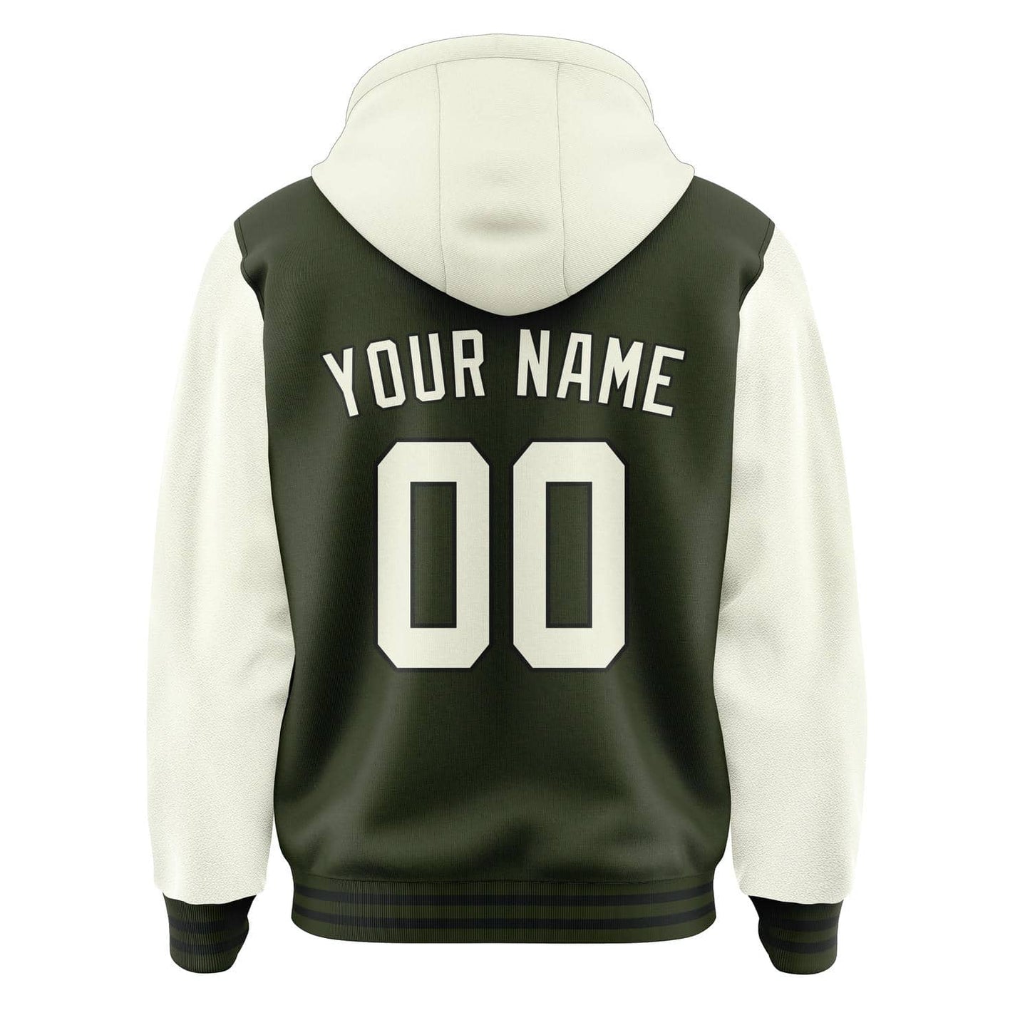 Olive & Cream Campus Jacket