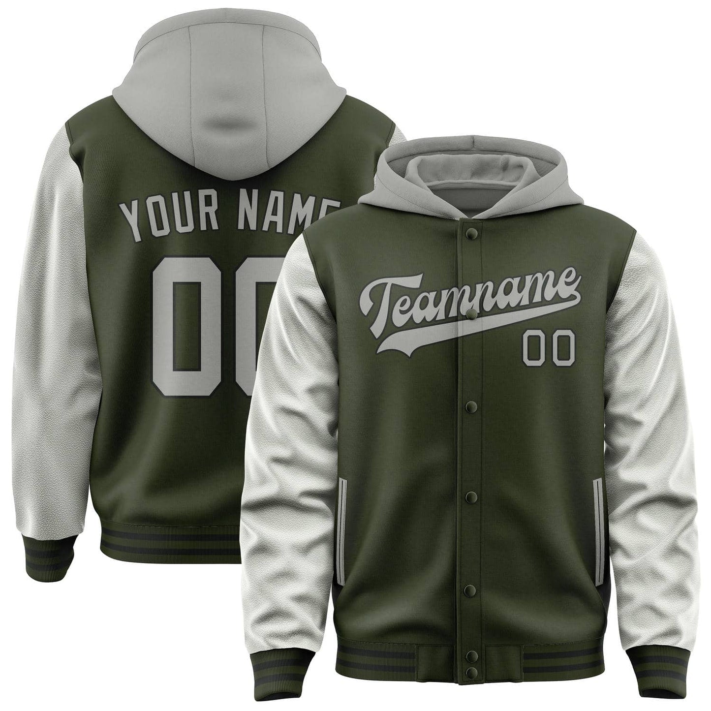 Olive & Gray Rally Jacket