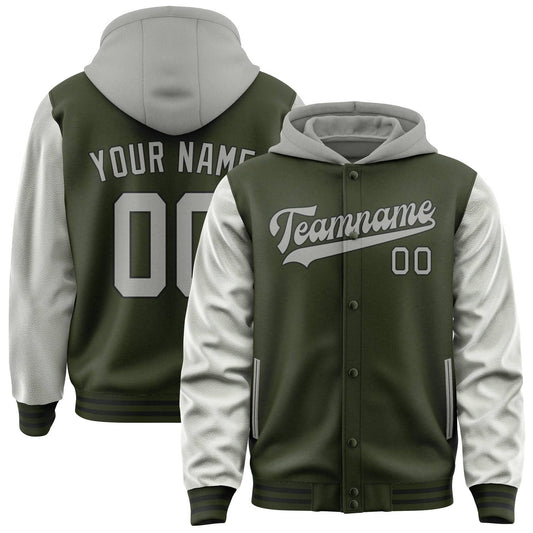 Olive & Gray Rally Jacket