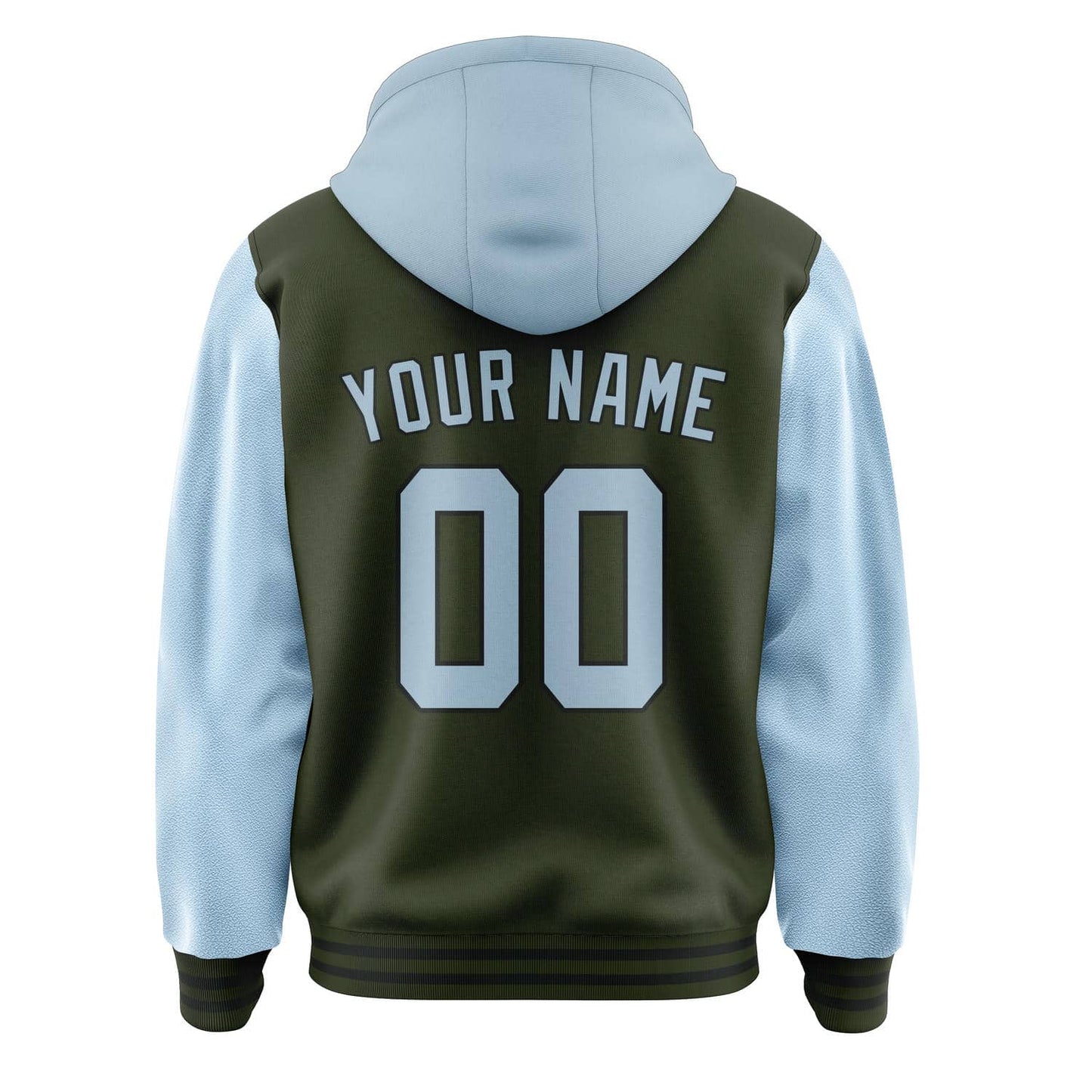 Olive & Light Blue League Jacket