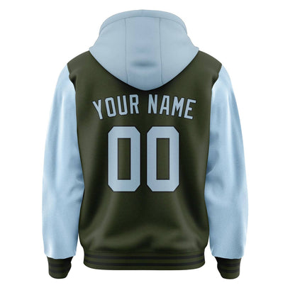 Olive & Light Blue League Jacket