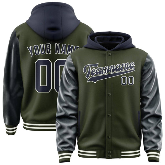 Olive & Navy Avenue Jacket