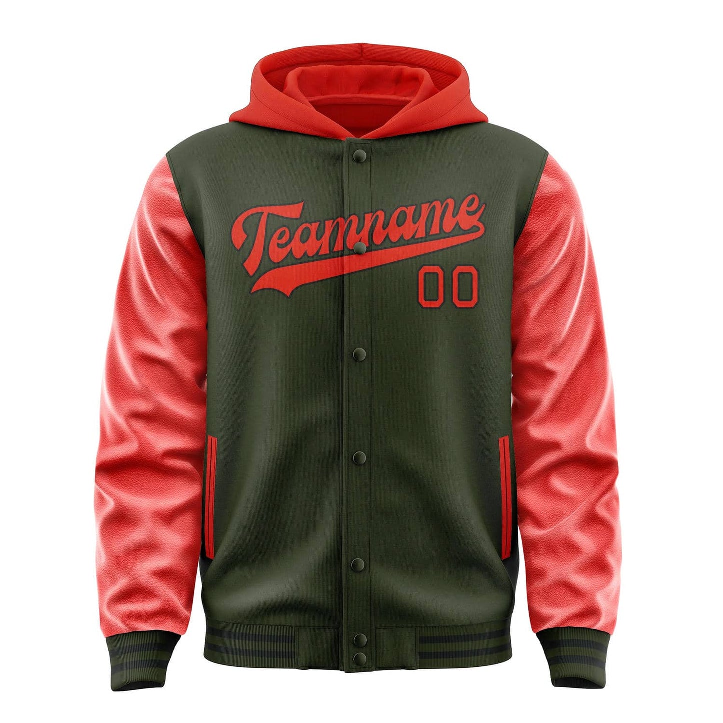 Olive & Orange Red District Jacket