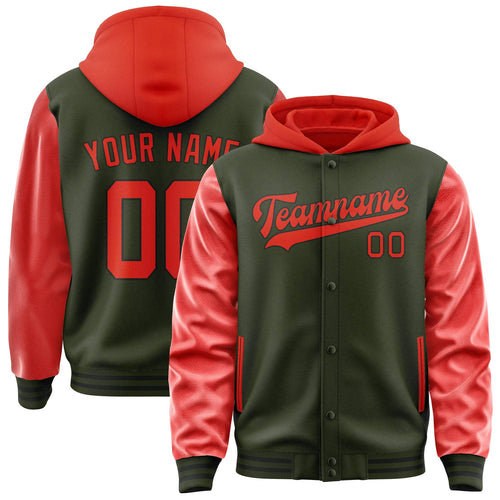 Olive & Orange Red District Jacket