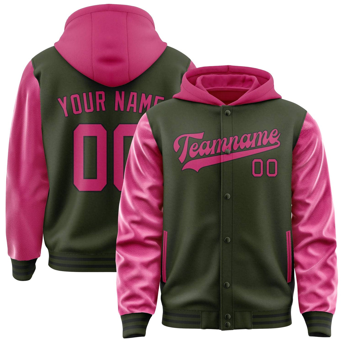Olive & Pink Field Jacket