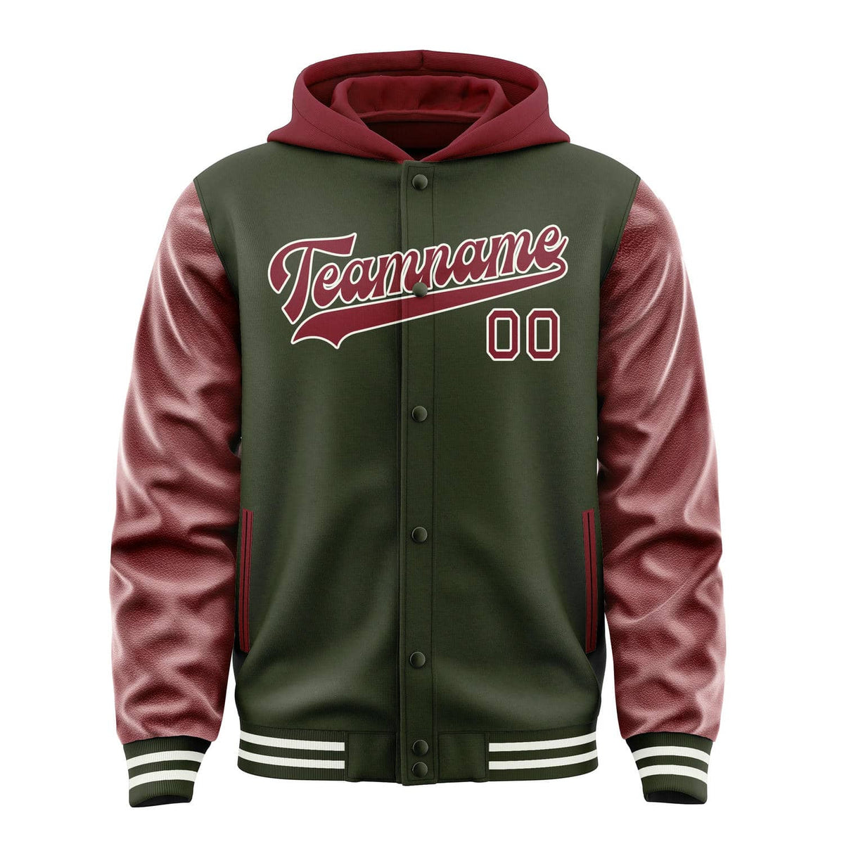 Olive & Crimson Red Grandstand Jacket