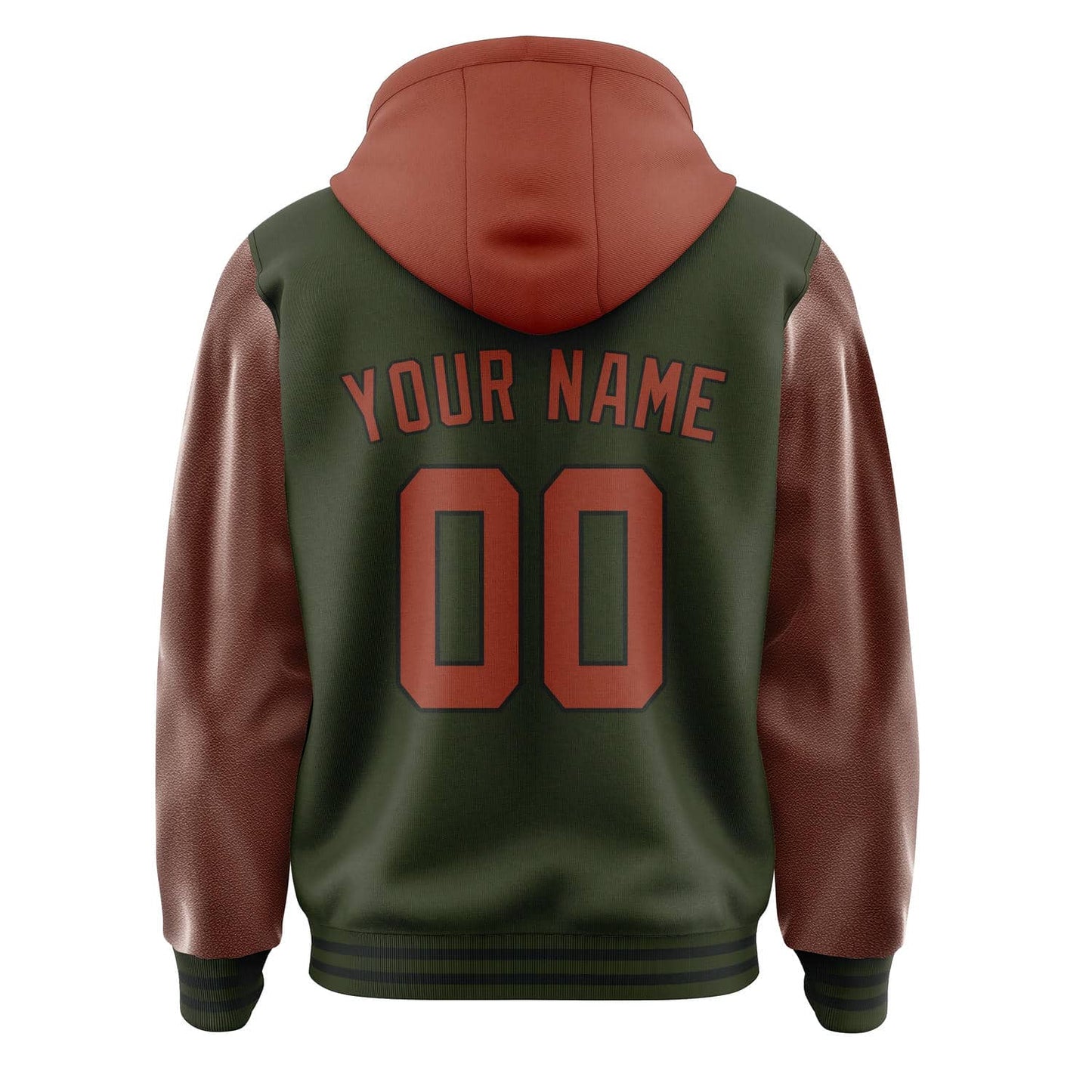 Olive & Coral Red Classic Jacket