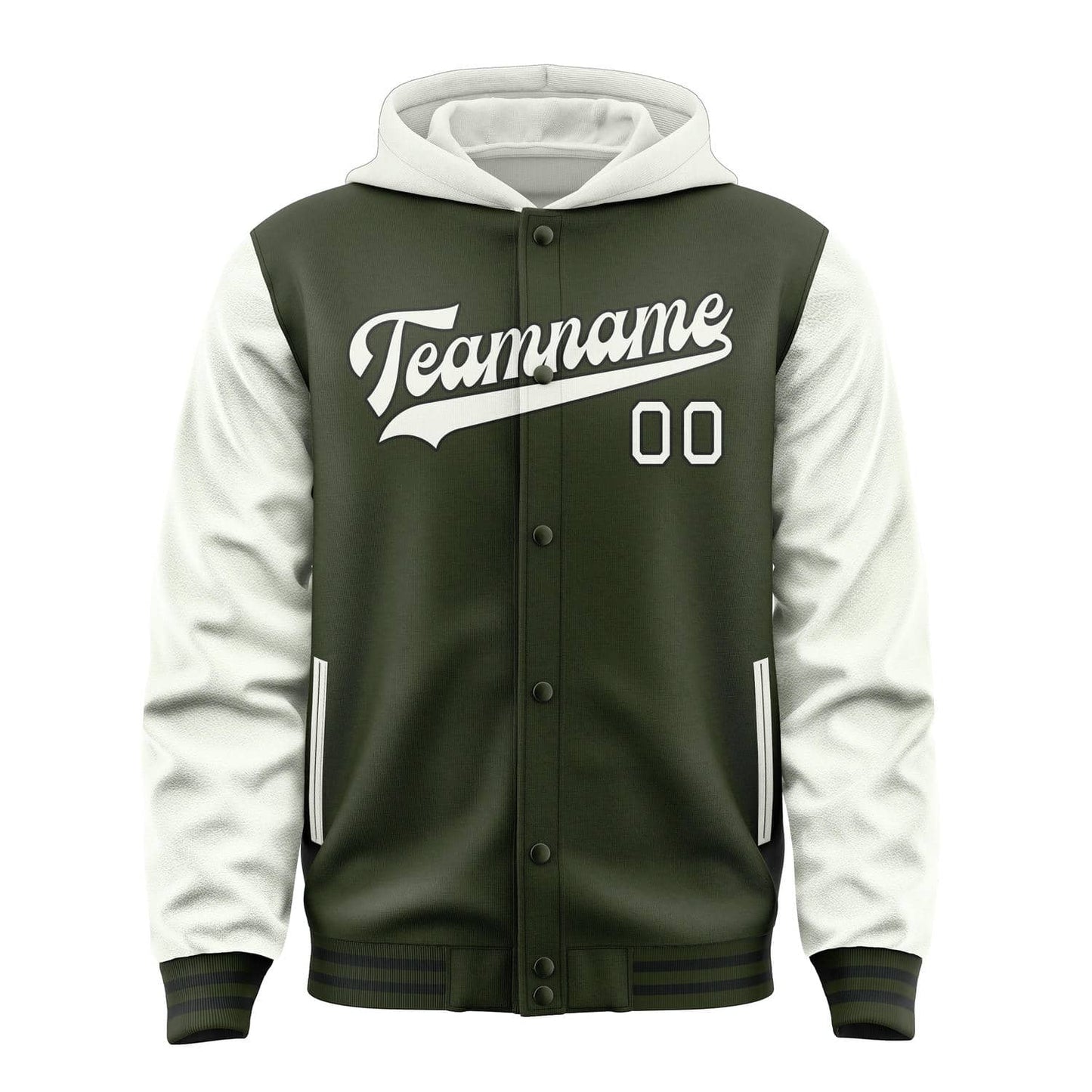 Olive & White North Jacket