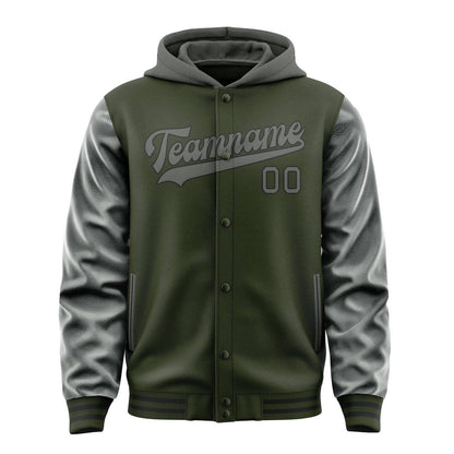 Olive & Dark Grey Summit Jacket