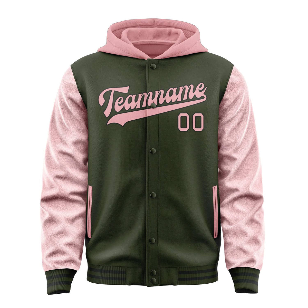 Olive & Light Pink Harbor Jacket