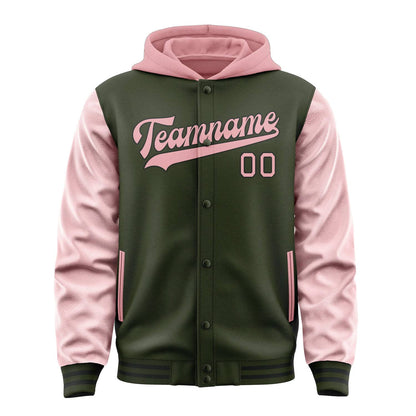 Olive & Light Pink Harbor Jacket