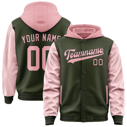 Olive & Light Pink Harbor Jacket