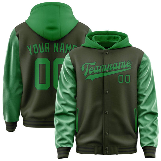 Olive & Emerald Green Club Jacket