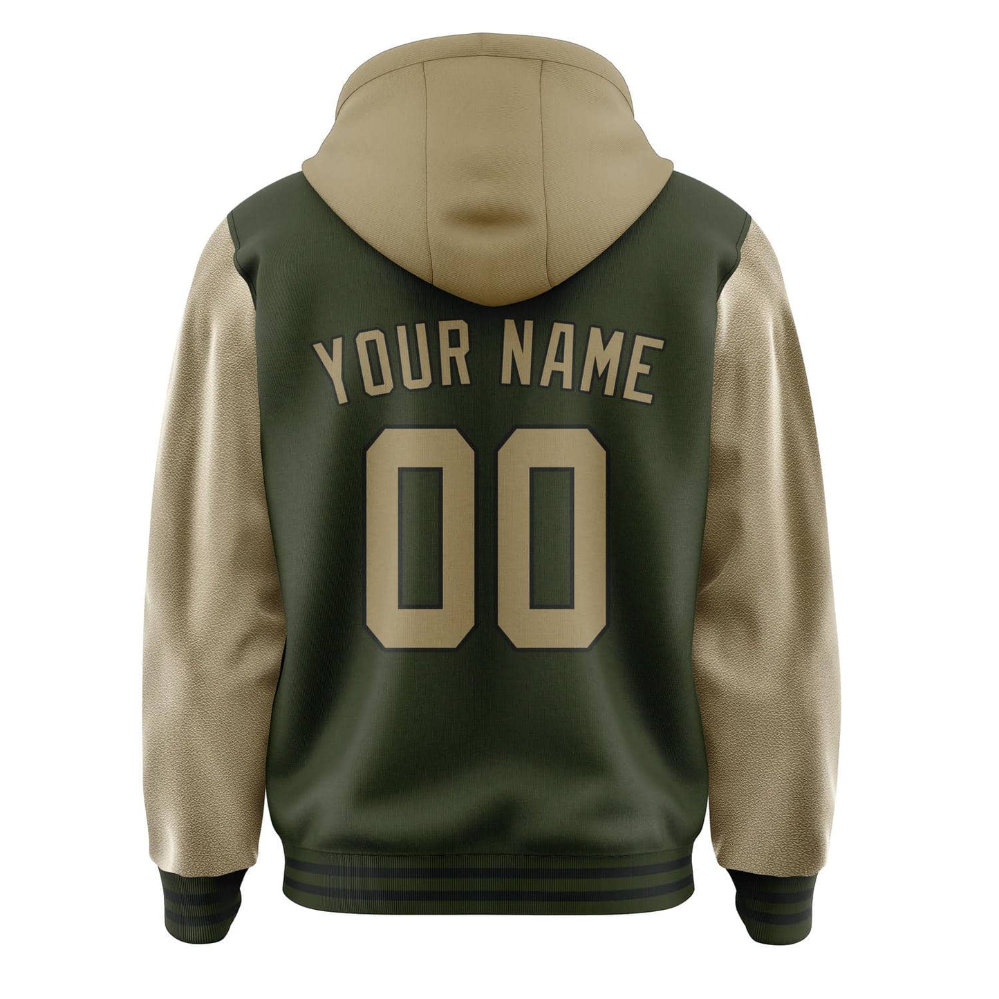 Olive & Light Khaki Stadium Jacket