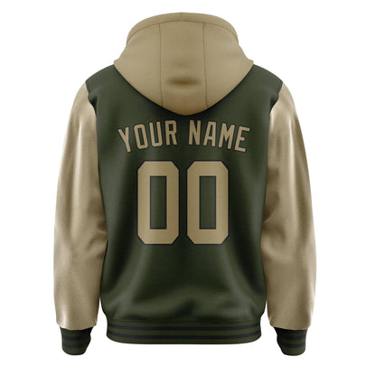 Olive & Light Khaki Stadium Jacket