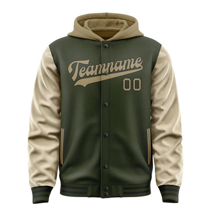 Olive & Light Khaki Stadium Jacket