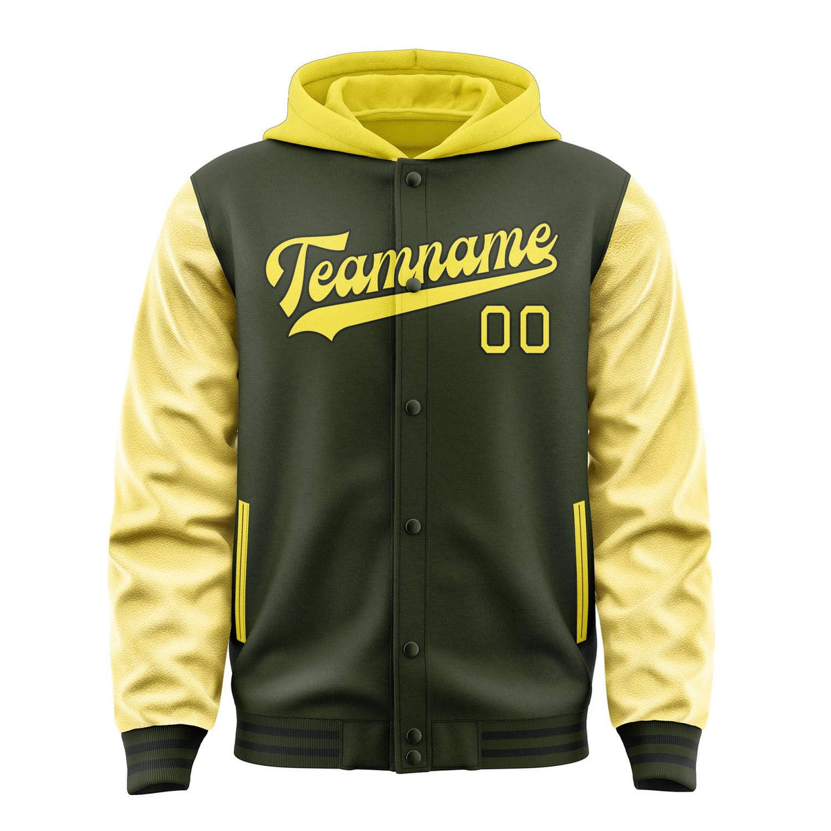 Olive & Light Yellow Crest Jacket