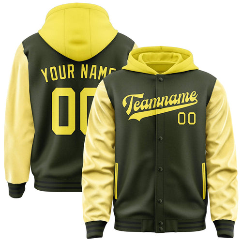 Olive & Light Yellow Crest Jacket
