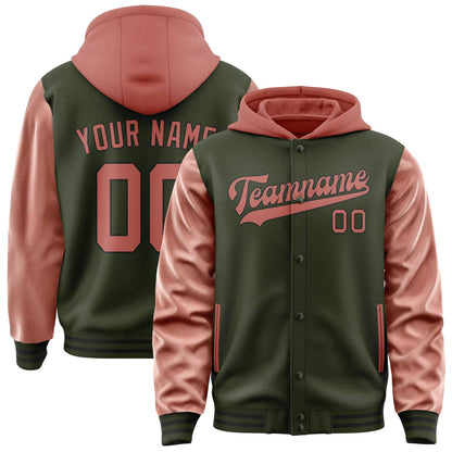 Olive & Copper Rose Rally Jacket