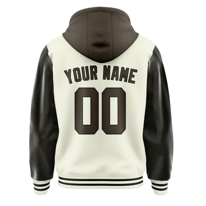 Cream & Brown Bench Jacket