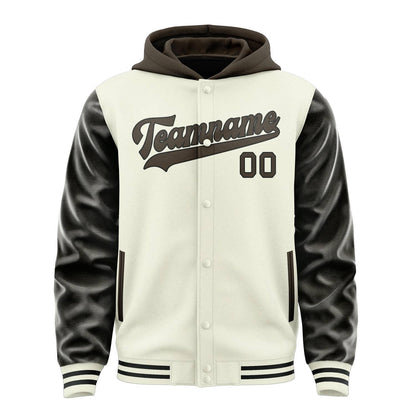 Cream & Brown Bench Jacket