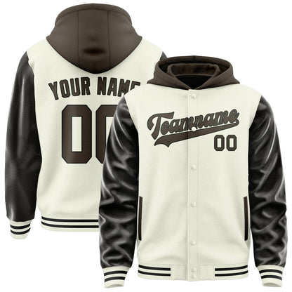 Cream & Brown Bench Jacket