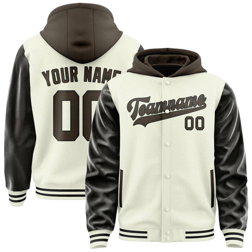 Cream & Brown Bench Jacket