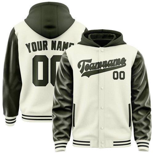 Cream & Olive Avenue Jacket