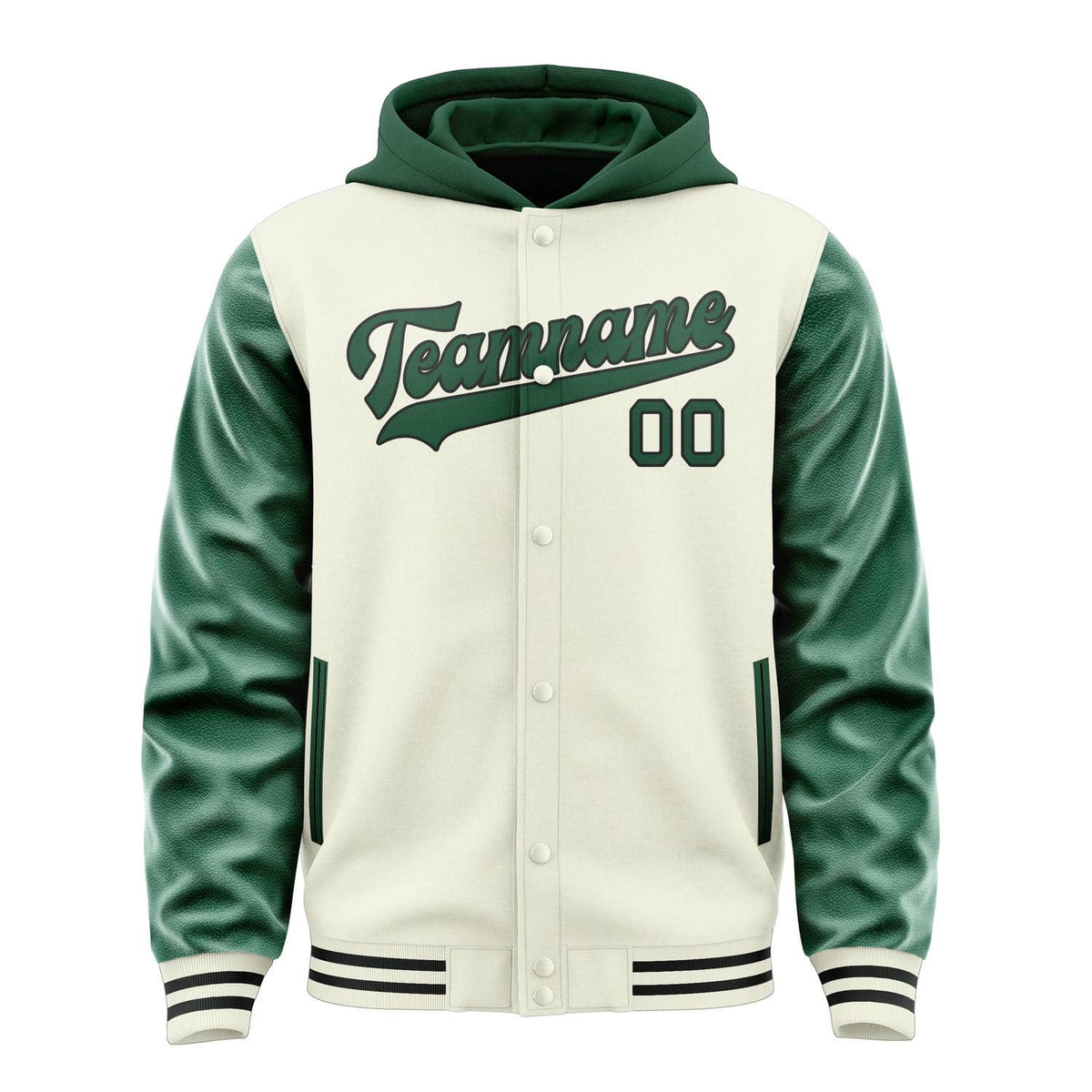 Cream & Green Field Jacket