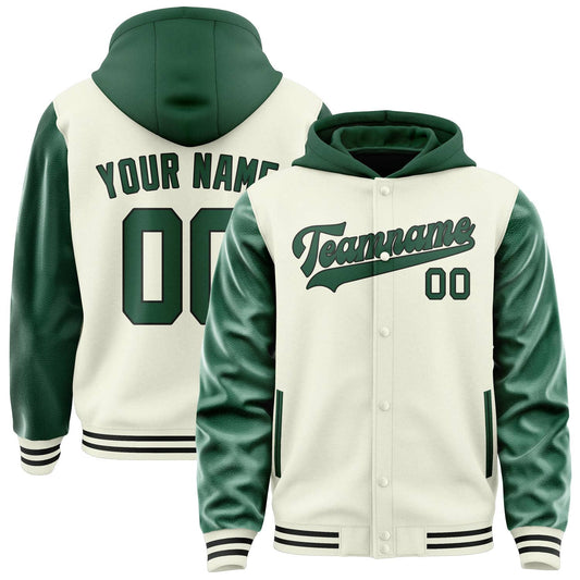 Cream & Green Field Jacket