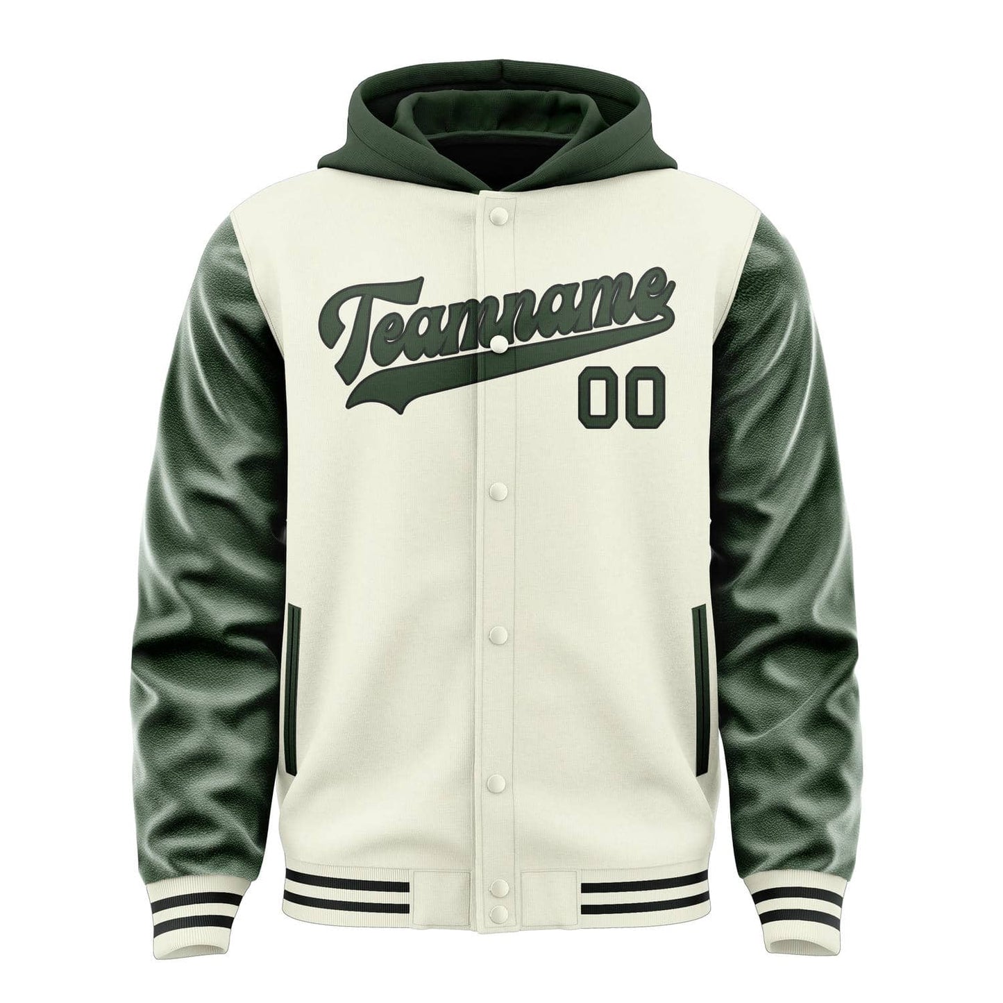 Cream & Dark Green Grandstand Jacket