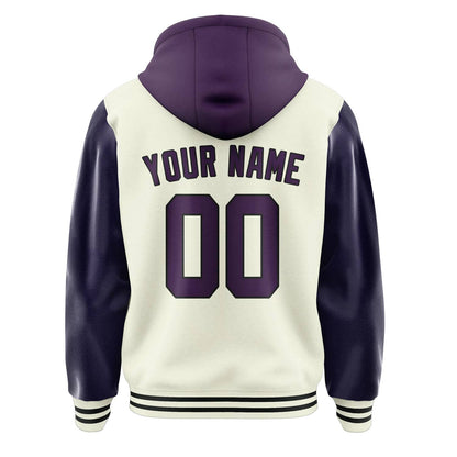 Cream & Purple Classic Jacket